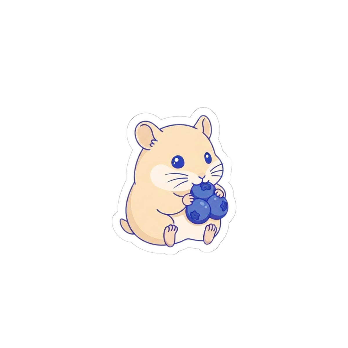 Blueberry Hamster sticker | Kiss-Cut Stickers